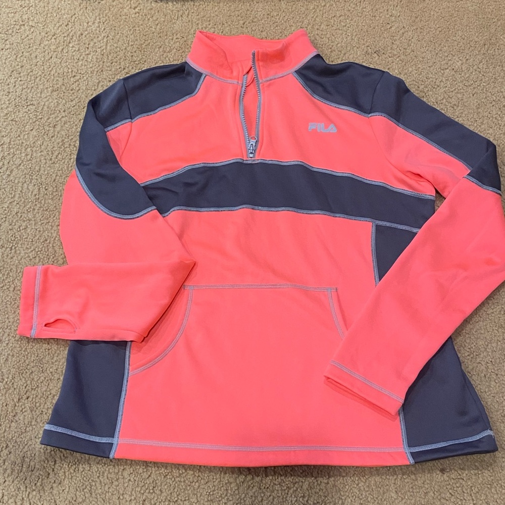 Fila 1/4 zip sweatshirt with thumbholes NWOT XL